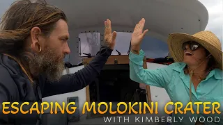 Escaping Molokini Crater and Anchoring at La Perouse Bay on The Island of Maui in Hawaii