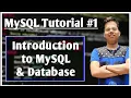 Introduction to MySQL and Database SQL Tutorial MySQL DBMS SQL