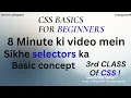 CSS Selectors Explained ID Class Element Selector in CSS CSS Course Part3 Mohitlodhiyal