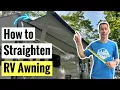 How to Adjust RV Awning Arms Fabric DIY Fix