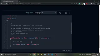 Left Rotation HackerRank C DSA