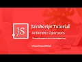 JavaScript Tutorial For Beginners Arithmetic Operators