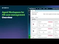 Core Business Workflows Agent Workspace for HR case management