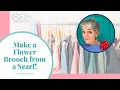 Scarf Flower Brooch