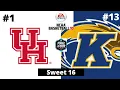 #1 Houston vs #13 Kent State - NCAA Basketball 10 Simulation!