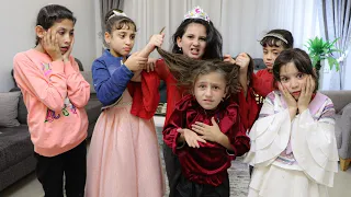 بنت صغيرة تهيين اختها قدام اصدقائها ولن تصدقو ماذا فعلت بها 