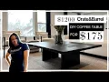 House to Home UPDATE 175 DIY COFFEE TABLE Crate Barrel Inspired Coffee Table SOFA Update