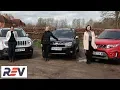 The REV Test Budget SUVs Dacia Duster vs Jeep Renegade vs Suzuki Vitara