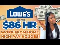 LOWES REMOTE JOBS 3 WFH JOBS WORK AT HOME JOBS ONLINE JOBS