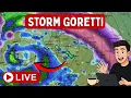 Lagu 🔴LIVE Storm Goretti nadert Nederland en België! | Weersverwachting