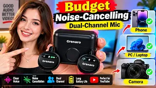 Budget Noise Cancelling Dual Channel Mic for Phone, PC & Camera (GRENARO P11)