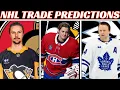 NHL Trade Predictions - Leafs Habs Sens Pens Jets More Part 1