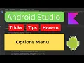 Android Kotlin Options Menu