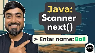 Java Program Using next Method of Scanner Class