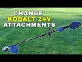 Kobalt Trimmer Attachment Swap - Fast and Easy