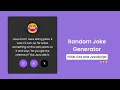 Random Joke Generator in HTML CSS JavaScript Doxa Dev