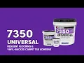 ROBERTS 7350 UNIVERSAL Resilient Flooring Vinyl-Backed Carpet Tile Adhesive