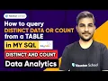 How to query distinct data or count from a Table MySQL Tutorial for Beginners DISTINCT COUNT