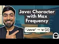 Java Program to Print Maximum Occurring Character in a String For Beginners