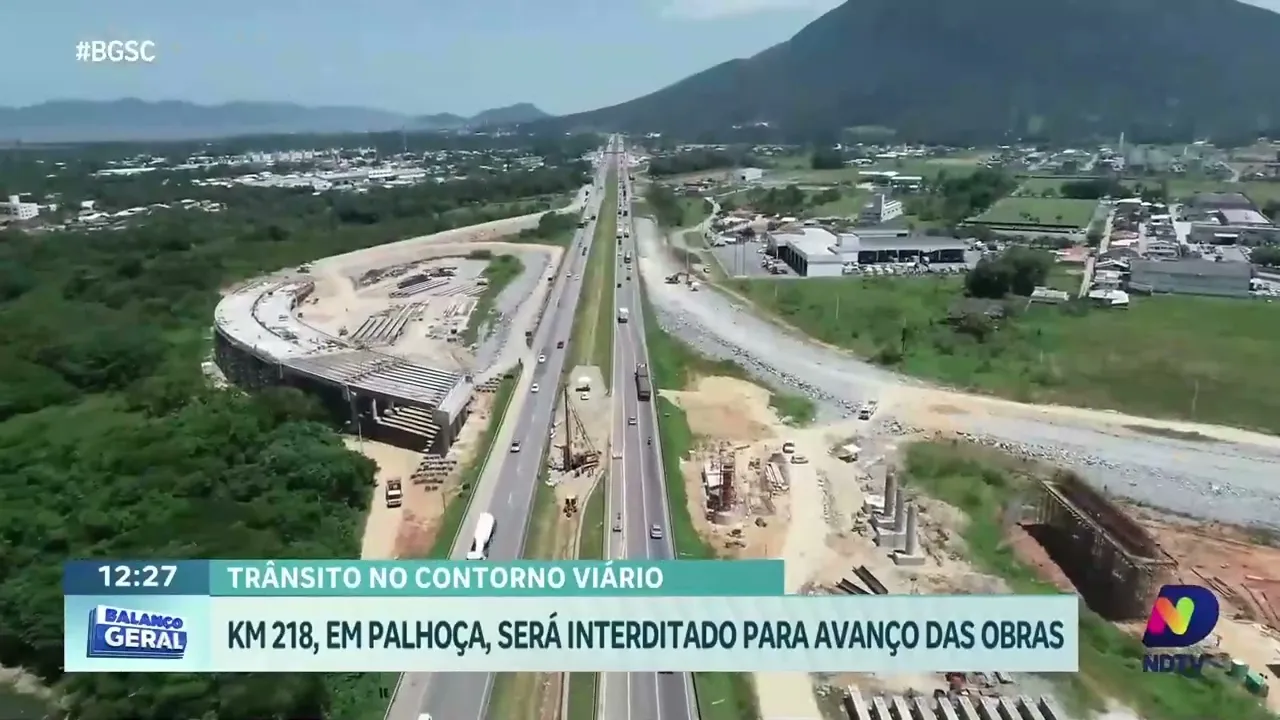Mudanças no trânsito: BR-101 terá interdições no Contorno Viário a partir da próxima semana