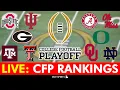 College Football Playoff Top 25 Rankings 2025 LIVE