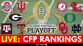 College Football Playoff Top 25 Rankings 2025 LIVE