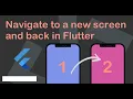 Flutter Navigation FirstPage to SecondPage - Using the Navigator Push