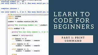 Learn to Code for Beginners 1 Print Command