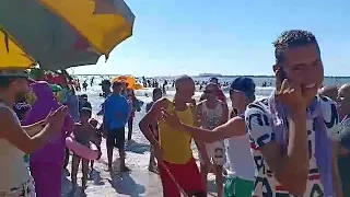 الرقص علي شاطئ راس البر 