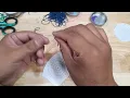 Part 1 of beading a Rosette or circle earring
