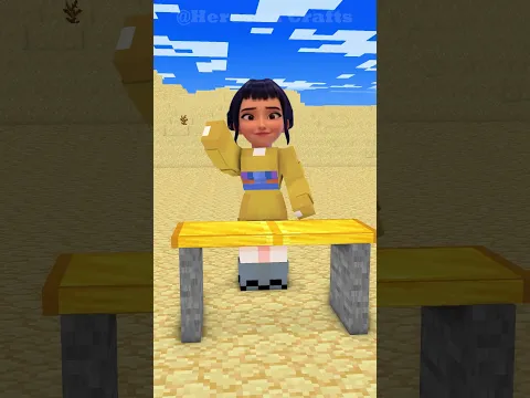 Breaking Slab Challenge with Rumi, Zoey, Mira #animation #trending #shorts #minecraft