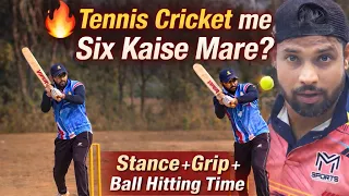 tennis cricket me six kaise mare stance grip hitting time