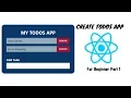 Create Todo List In Reactjs For Beginner Part 1