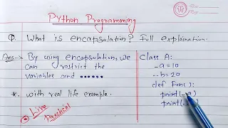 Python Encapsulation Learn Coding