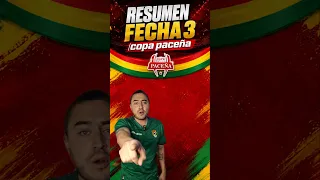 Esto paso en la fecha 3 de la Copa Paceña