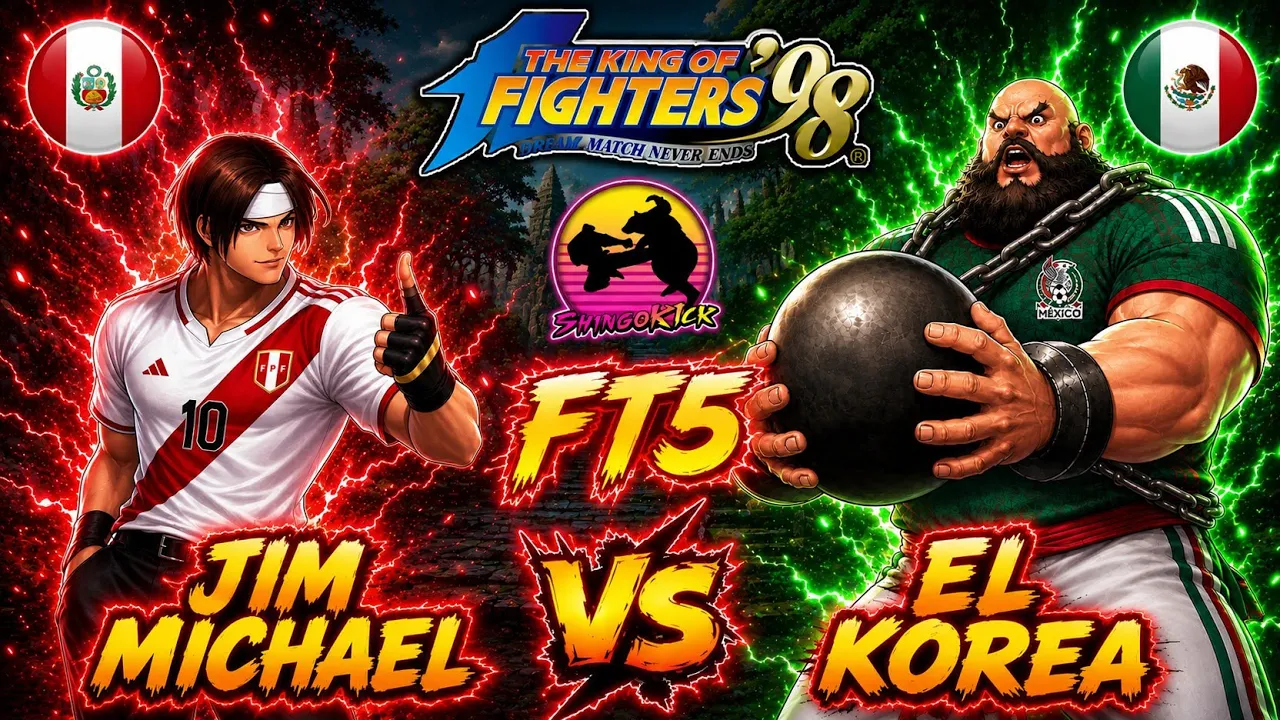 🔥Despertaron a la BESTIA👺🔥🇵🇪Jim Michael🇵🇪🆚 🇲🇽KRU-El-Korea🇲🇽 FT5 #kof98