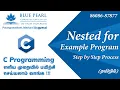 Nested For Loop C program in Tamil Step by Step Process C Interview Q A