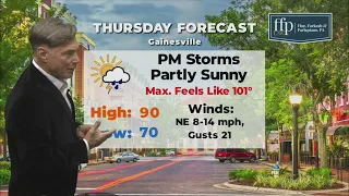 COX Gainesville FL Thur Eve Forecast 24