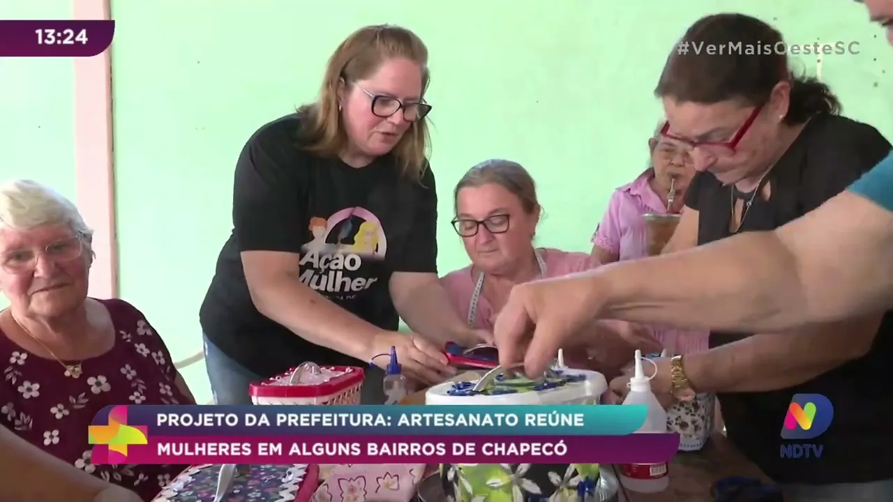 Artesanato reúne mulheres em alguns bairros de Chapecó