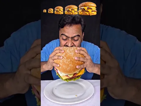 Giant Burger 🍔 #eating #usa #asmr #giantfood