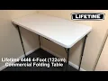 Lifetime 4446 4 Commercial Folding Table - Review