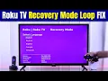Roku TV Recovery Mode Loop Fix Get Roku TV Out of Recovery Mode Screen