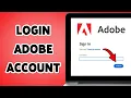 How To Login Adobe Account Sign In To Adobe Profile 2025