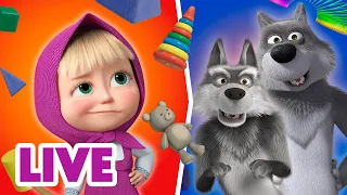 🔴 LIVE STREAM 1️⃣👧 1 Masha vs 2 Lupi 🐺🐺 Masha e Orso 📺 TV