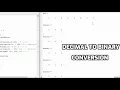 decimal to binary conversion in Matlab