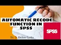 RECODING STRING VARIABLES AUTOMATIC RECODE SPSS TUTORIALS
