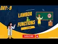 Python Lambda Function Basic Programs Day -9 2024