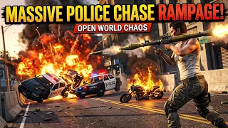 GTA 5 Jaisa Action! 💥 All Police Destroyed by RPG & Extreme Stunts | Gameplay Hindi