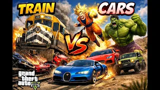 🔴LIVE - 🔴 GTA V LIVE Cars vs Train and Goku in GTA V #gta5 #gtavlive gameplay #2