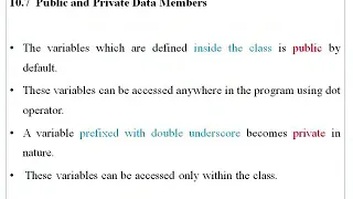 12th Computer Science Unit 3 Python Classes and Object Part 3